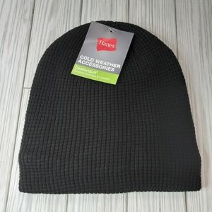 Hanes ComfortSoft Waffle Knit Sherpa Lined Beanie